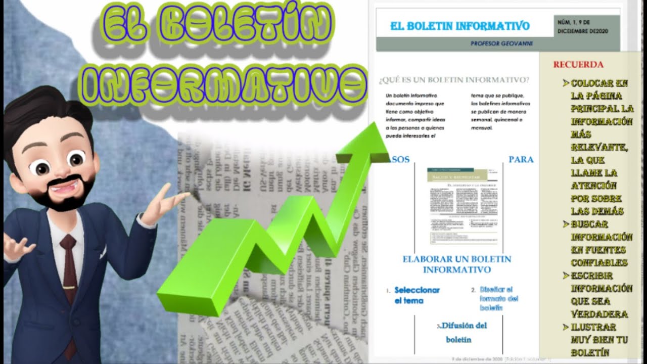 Boletín informativo - Español quinto grado - YouTube