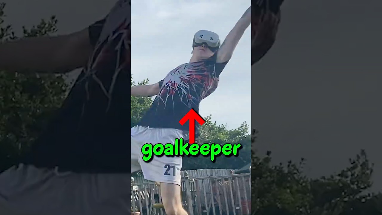 Can this goalkeeper save a goal from a premier league pro footballer? (In VR)