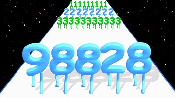 LEVEL NUMBER RUN 3D - Level Up Number Run Race Stack Master (All Level Freeplay) Gameplay