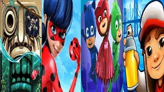 Subway SurfersVS Temple Run 2Pirate Cove  PJ Masks: Super City Run VS Miraculous Ladybug & Cat Noir screenshot 2