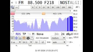 2026Jul31th F 88.50MHz Nostalgie Megeve 0.1kW
