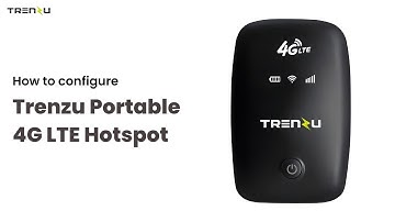 How to Configure Trenzu 4G LTE Portable WiFi Hotspot Device, Pocket WiFi Dongle 5G/4G All Sim