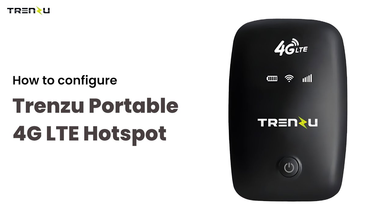 How to Configure Trenzu 4G LTE Portable WiFi Hotspot Device, Pocket WiFi Dongle 5G/4G All Sim