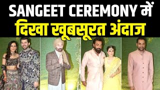 Karan Deol - Drisha Sangeet Ceremony || Sunny Deol, Bobby Deol With Wife