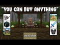 Minecraft but there's an ITEM SHOP...