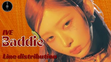 IVE (Baddie) line distribution