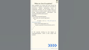 What are Java Exceptions? #java #shorts