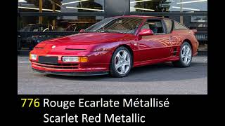 29. FACTORY COLORS ALPINE A610 1991  - 1995