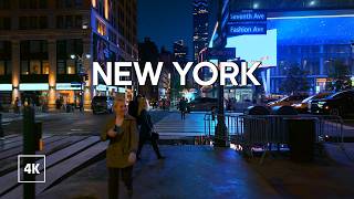 Walking in NYC at Evening / Walking Tour 4K