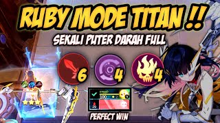RUBY TITAN MODE ! PERFECT WIN - MAGIC CHESS MOBILE LEGENDS