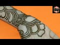 Shaded arabic henna design  easy mehndi design for front hand  123 zara mehendi art