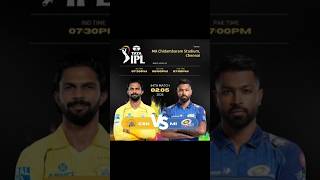 Seetiyan bajengi aur shor bhi machega jab MI aur CSK ka muqabla maidan par sajega #cskvsmi #shorts