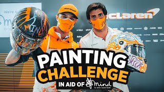 Carlos Sainz and Lando Norris paint for Mind