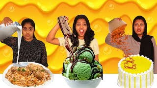 CHOOSE THE RIGHT INGRIDIENTS FOOD CHALLENGE🤩 | എട്ടിന്റെ പണി കിട്ടി 😂 | PULLOTHI