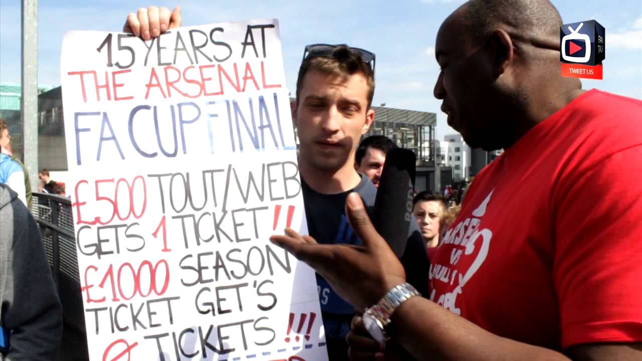 Arsenal Fan Protests About The FA Cup Final Ticket Allocation