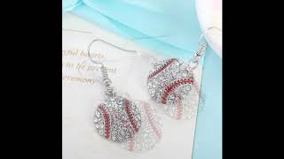Baseball Earrings