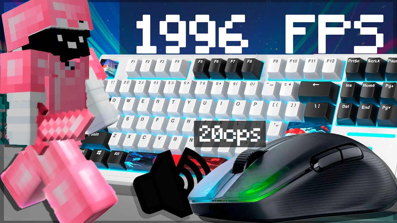 [ 26 MINUTES ] Keyboard & Mouse Sounds ASMR Bedwars | Hycraft Bedwars