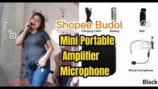 SHOPEE BUDOL| MINI PORTABLE VOICE AMPLIFIER MICROPHONE screenshot 5