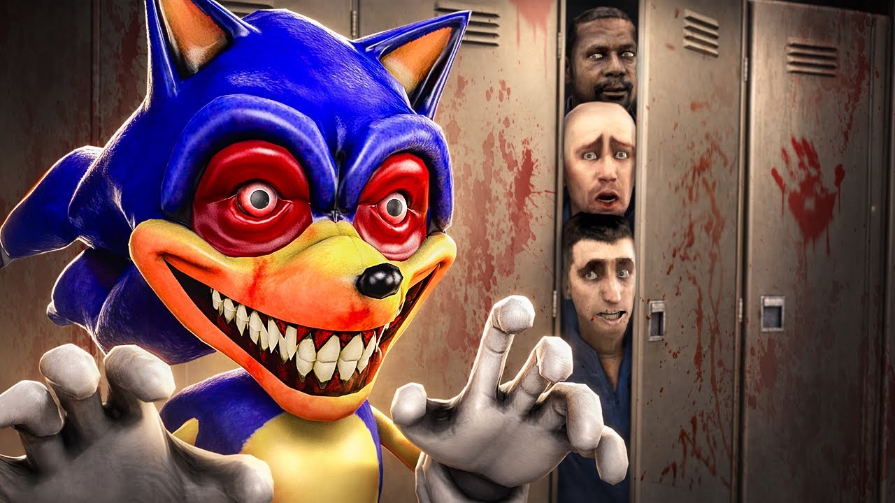 СТРАШНЫЙ СОНИК ИЩЕТ НАС! УГАРНЫЕ ПРЯТКИ В Garry`s Mod