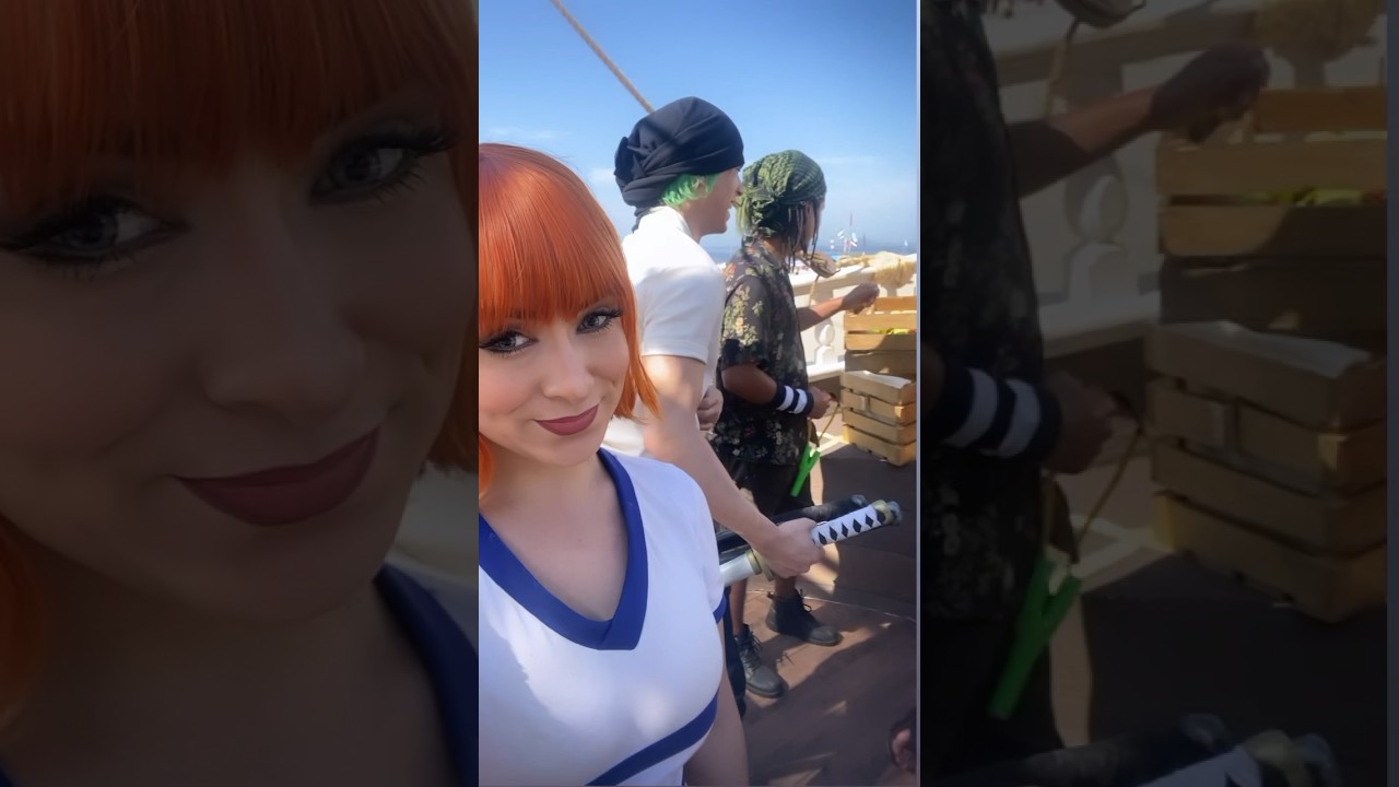 Luffy, Zoro, Nami, Usopp e Sanji no Going Merry - Rio de Janeiro #onepiece #onepiececosplay
