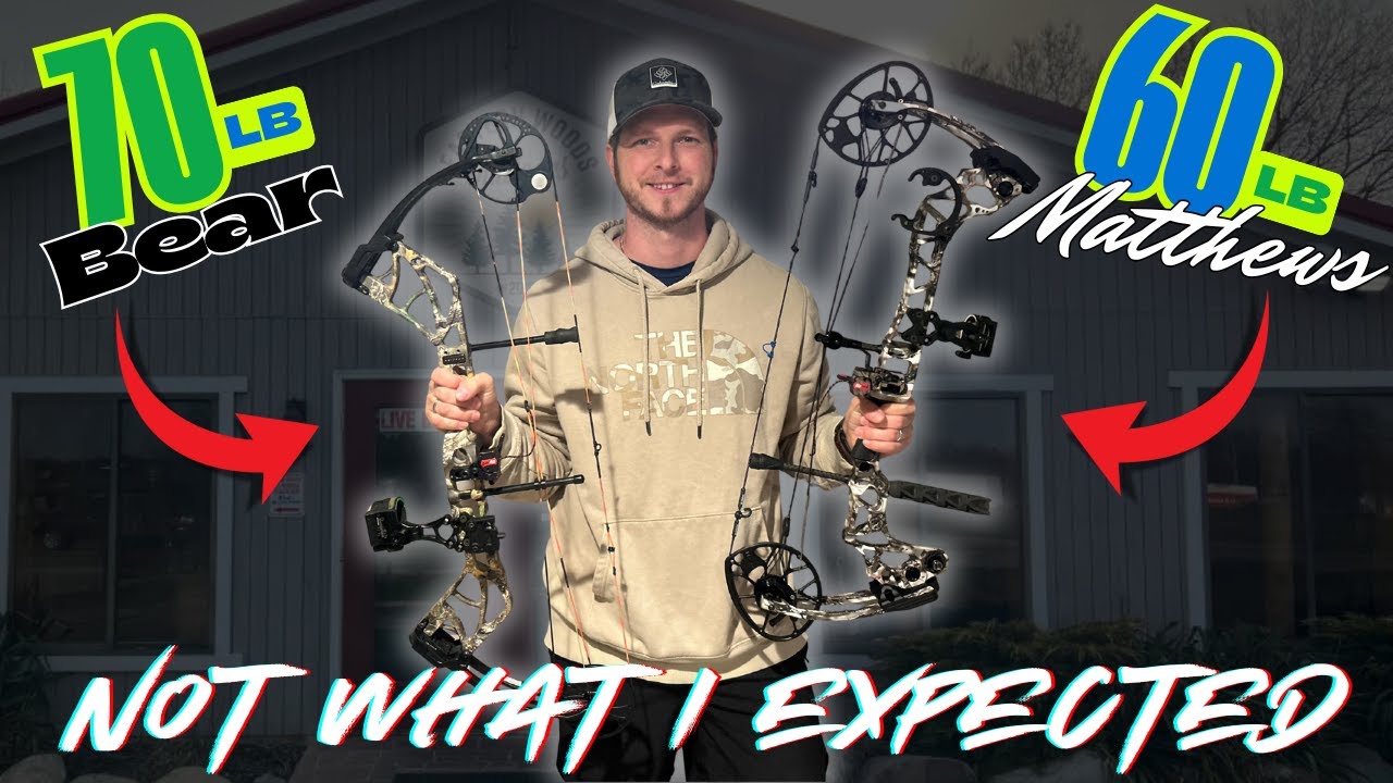 70-фунтовый Медведь против 60-фунтового Мэтьюса | Тест скорости лука (шокирующие результаты!)