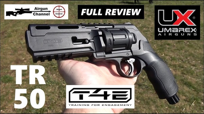 UMAREX HDR T4E .50 Review, Test, Chrono and Duel! Revolver Paintball Gun 