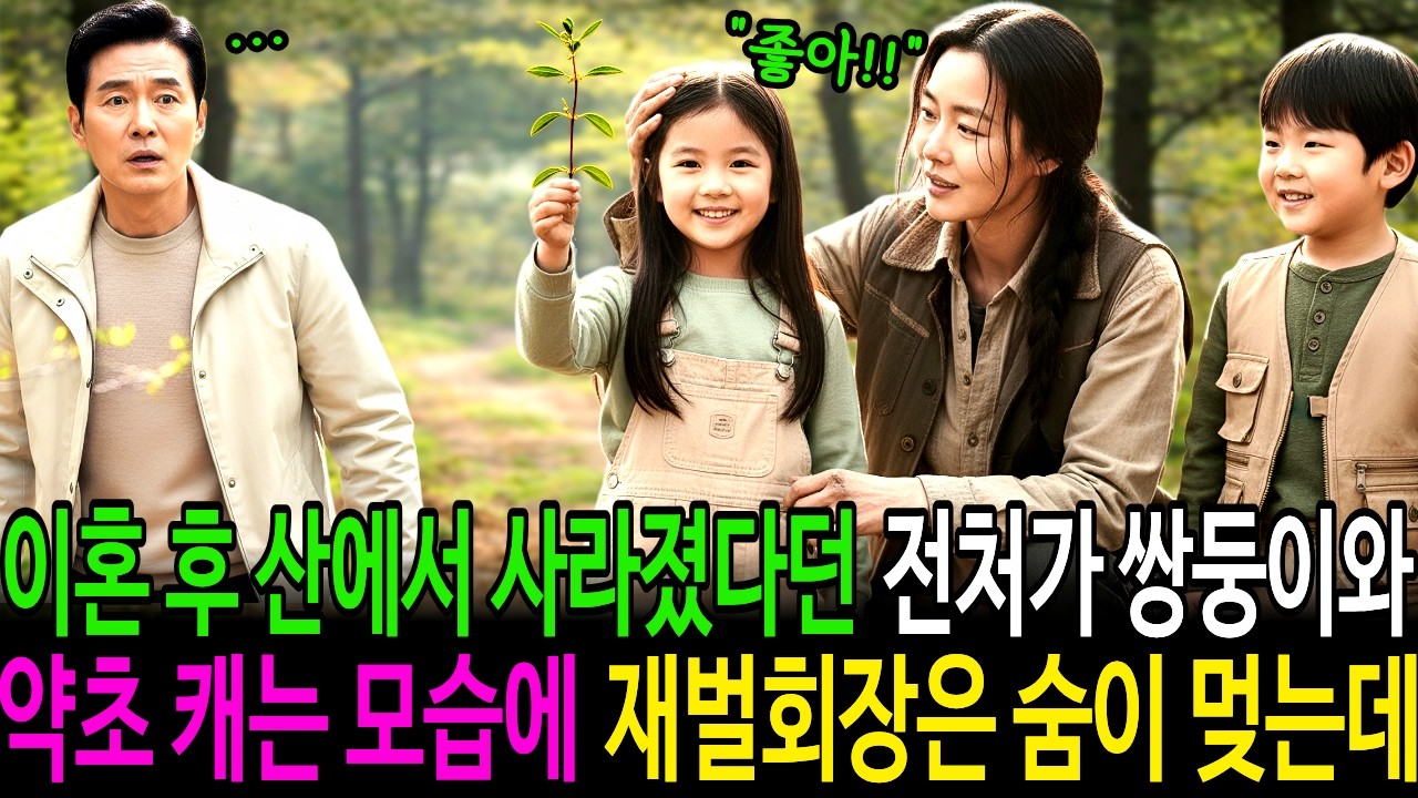 이혼 후, 산에서 사라졌다던 전처가 쌍둥이와 약초 캐는 모습에 재벌회장은 숨이 멎는데.. | 감동사연 | 노후사연 | 인생사연 | 오디오북 | 재벌 | 쌍둥이 | 약초 |