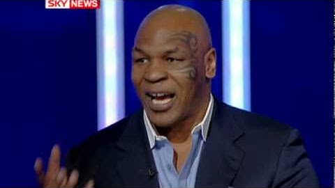 Mike Tyson got angry at the interviewer