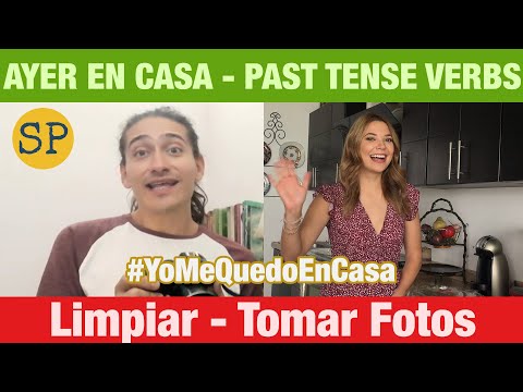 Learn Spanish Past Tense | Stay Home Stay Healthy | Limpiar