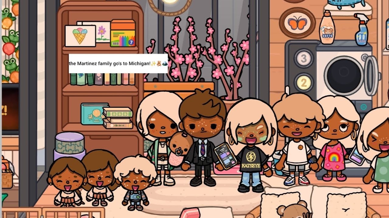 The Martinez family go's to Michigan 🏔🧸🧹|my idea 💡 |with voice 🔉🗣