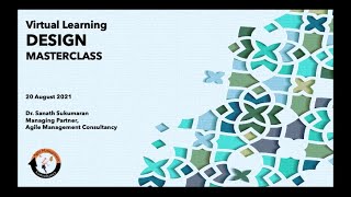 Virtual Learning Design Masterclass 20 August 2021