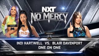 INDI HARTWELL VS BLAIR DAVENPORT NXT NO MERCY WWE 2K25 Simulation Match