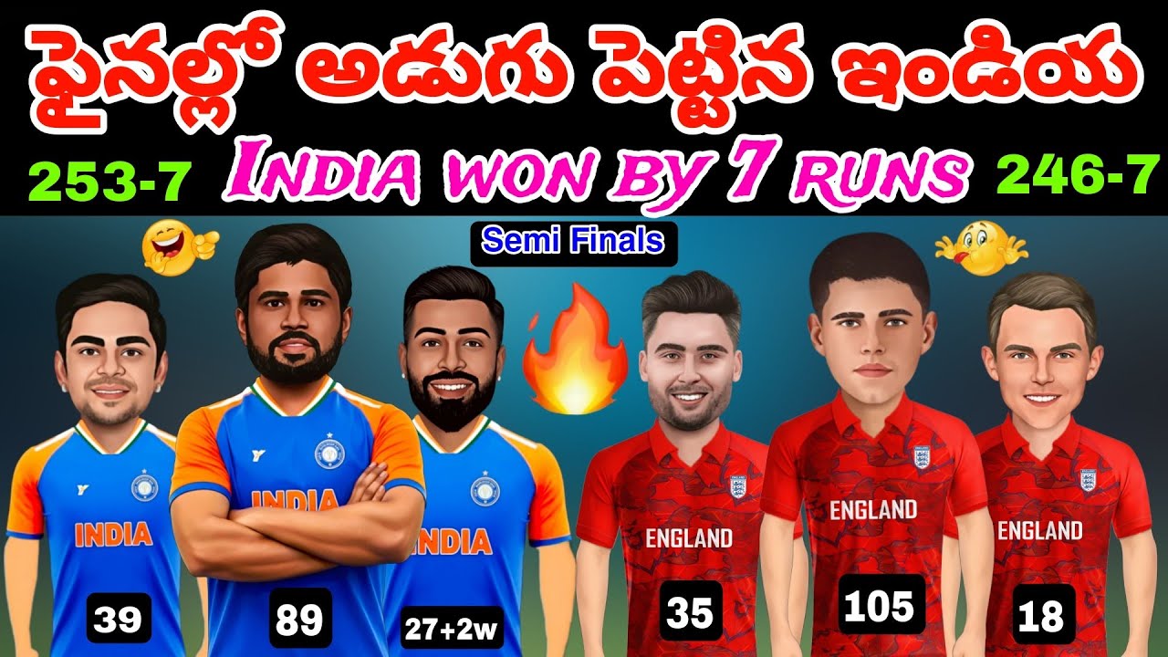 ఫైనల్లో అడుగు పెట్టిన ఇండియా 🔥|India vs England highlights funny spoof Telugu 😂|T20 world cup semis|