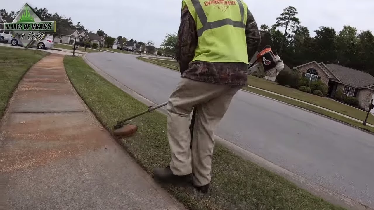 TRIMS GRASS LIKE A PRO