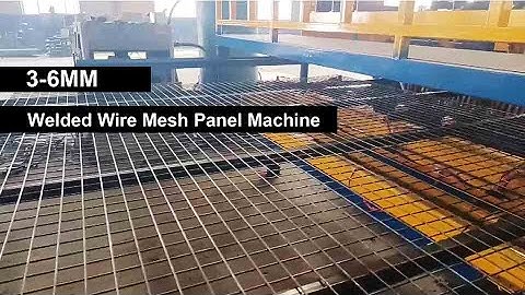 3-6mm welded wire mesh panel machine | Making Building Mesh | Youtube Video