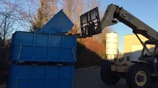 DeSite 2016 new design self dumping bin for construction site use