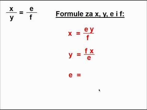 Transformacije formula NAPAMET - 1. dio