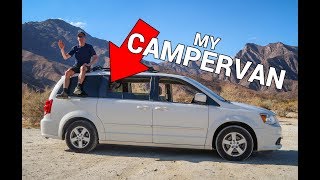 Turn Your Minivan Into A Campervan  My Dodge Caravan with Solar Power