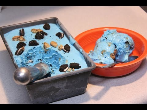 No Churn Cookie Monster Ice Cream