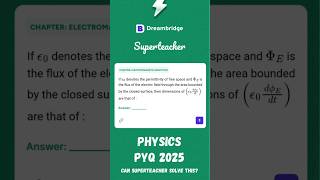 JEE Question of the Week - 28 🔥 | Electromagnetic Induction | Dreambridge SuperTeacher #shorts