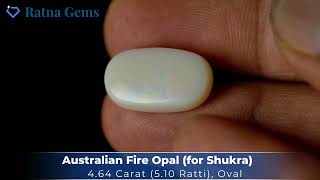 Product Video for: Australian Fire Opal 4.64 Carat (5.10 Ratti)