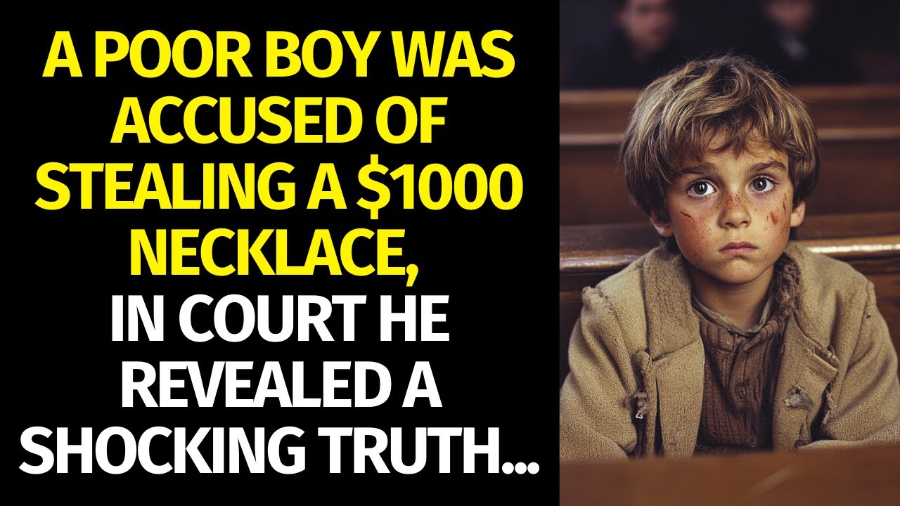 A poor boy was accused of stealing a 1000 necklace, in court he
