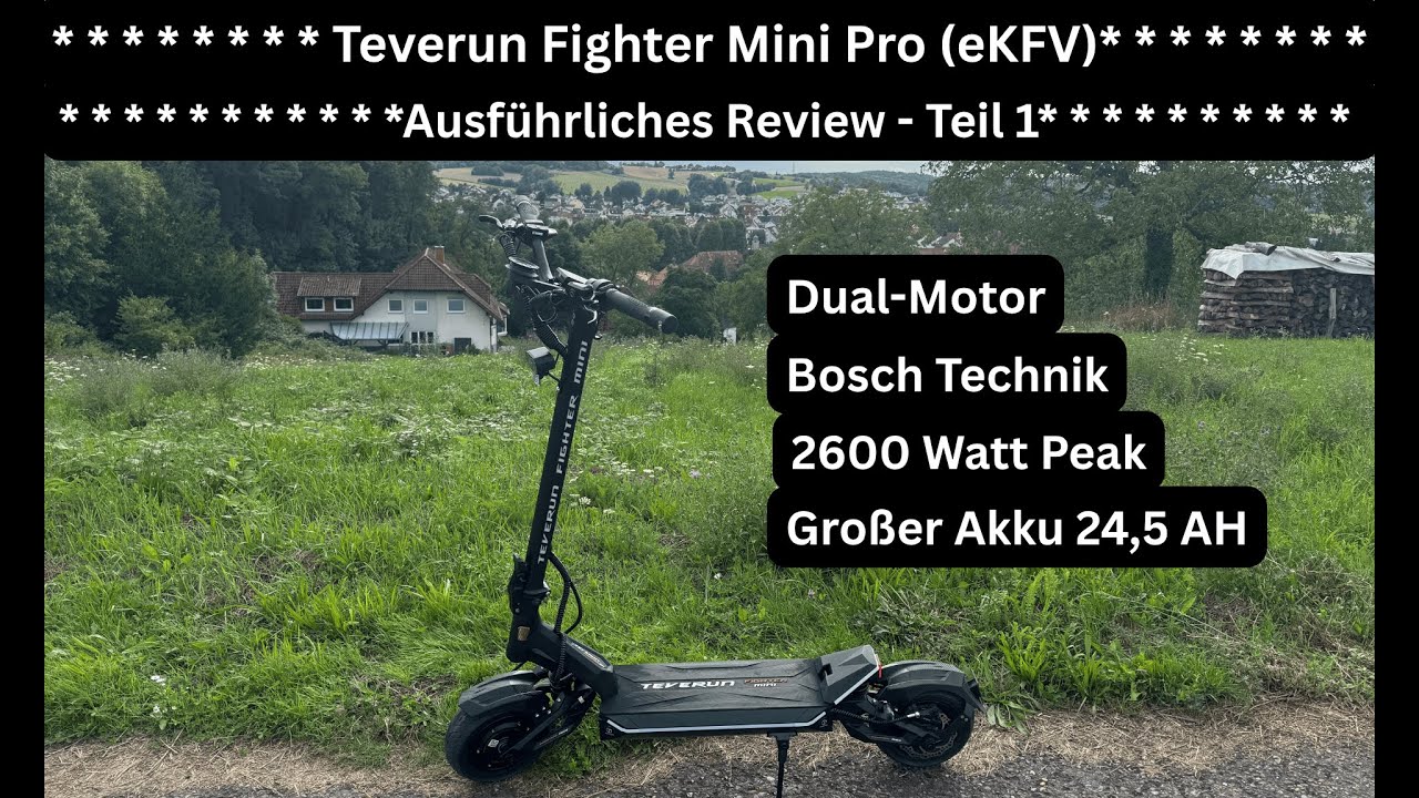 Teverun Fighter Mini Pro (eKFV) - Ausführlicher Test-Review - Teil 1