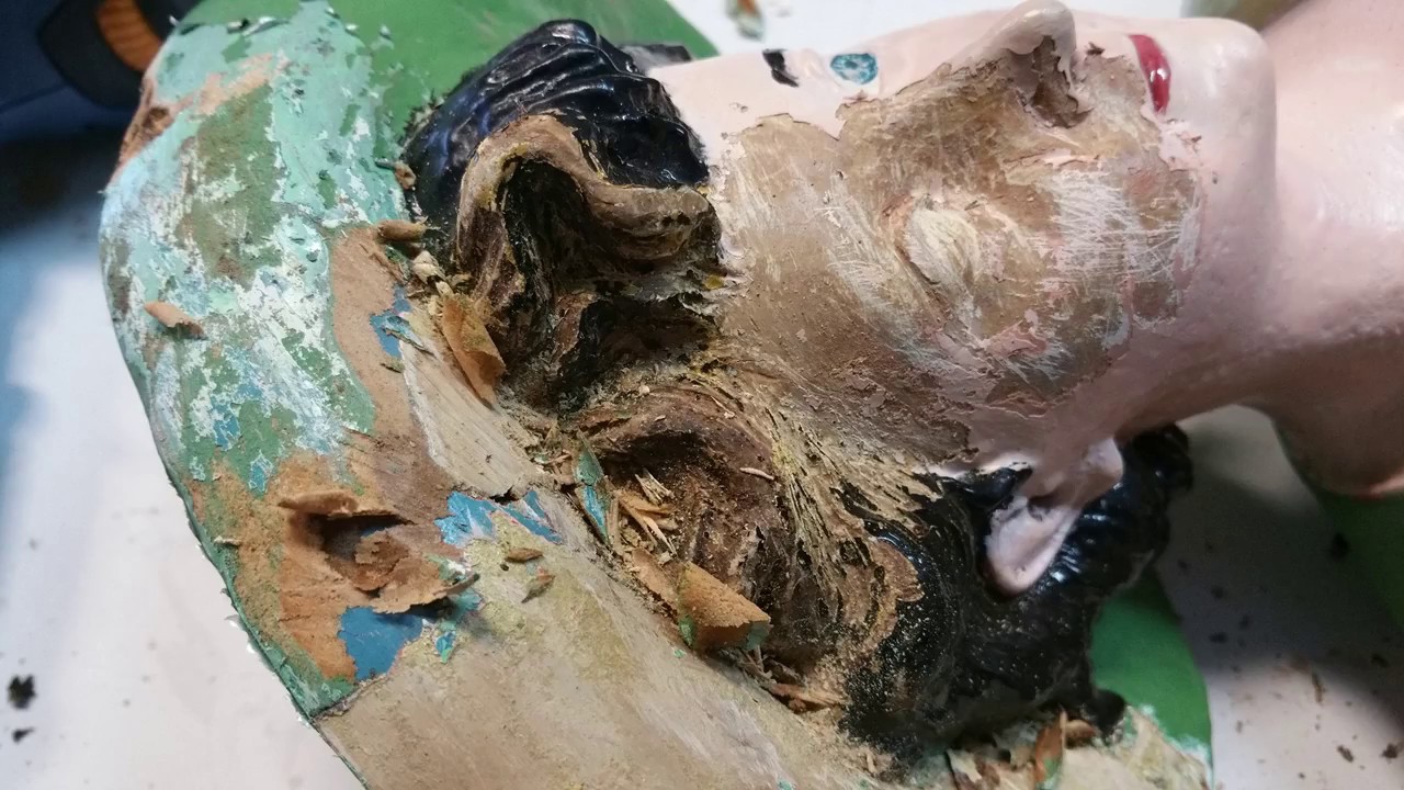 Gavioli organ figures restoring and original colours