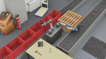 Webots: Universal Robots UR5e Simulation