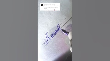 Comment your name for next video 🙏 | #calligraphy #cursivewriting #art #shorts #thinkingart