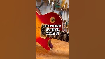 Gibson Guitar Bridge Problem #shorts #gibson #howto #workshop #repair #voiceover #tutorial #luthier