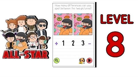 Brain Test All Star Level 8  |How Many Differences Between 2 Pictures?| Walkthrough Solutions