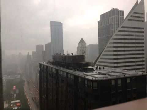 Chicago thunderstorm time-lapse video