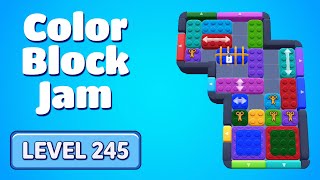 Color Block Jam Level 245 | Every Puzzle Solved! 🎯